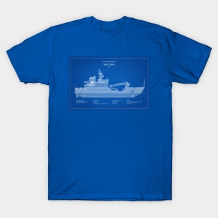 Willow wlb-202 United States Coast Guard Cutter - ABD T-Shirt